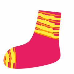 Vector illustration of socks, colorful cute socks, children's socks clipart