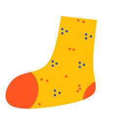 Vector illustration of socks, colorful cute socks, children's socks clipart