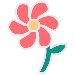 Cute Flower Sticker