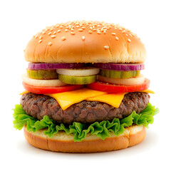 Classic Beef Burger With Juicy Patty