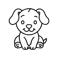 Obraz premium Baby dog icon 