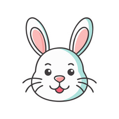 Bunny icon isolate 