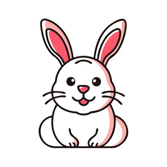 Bunny icon isolate 