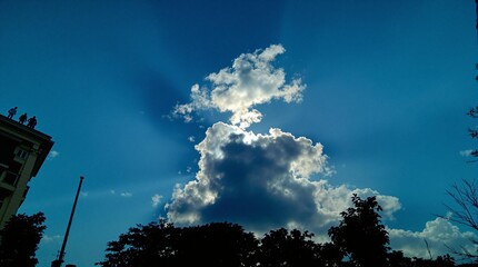 background, sky, blue, light, summer, nature, landscape, sunlight, bright, heaven, abstract, day, weather, sunny, white, climate, environment, fluffy, horizon, cloudy, air, sun, clear, pattern, spring