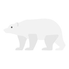 Isolated Polar Bear Illustration
