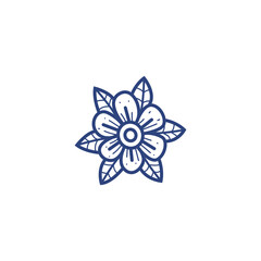 Flower graphic design illustration