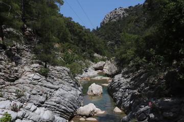waterfall in the mountains Göynük Canyon