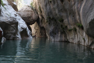 cave in the water Göynük Canyon