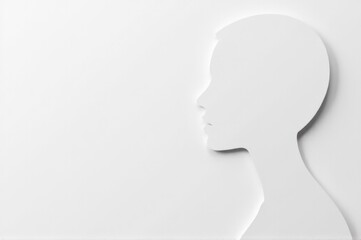 A close-up shot of a paper cut on a person's head, with a red edge and white skin around it