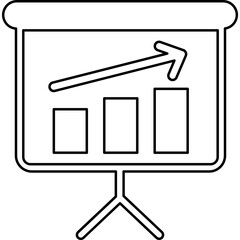 Presentation Board Line Icon
