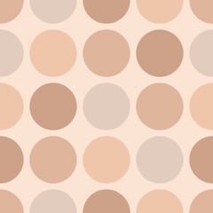 Tile vector pattern with dots on pastel background for seamless decoration wallpaper
