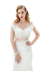 white lace dress