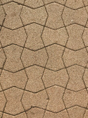 Hexagonal Concrete Pavement Pattern