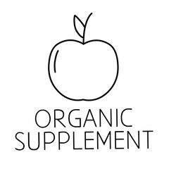 Organic Supplement icon vector