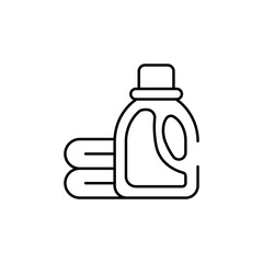 Detergent icon design with white background stock illustration