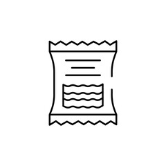 Noodles Pack icon design with white background stock illustration