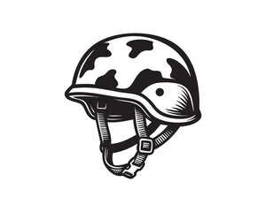 Fototapeta premium Military helmet vector