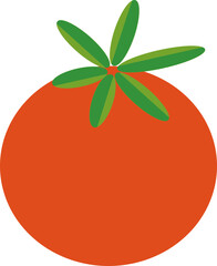 Tomate avec feuilles