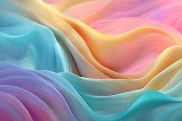 Obraz premium Beautiful abstract artwork with flowing pastel colors and smooth textures.