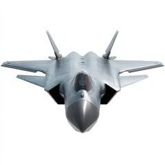 Advanced Stealth Fighter Jet Aircraft Front View Military Aviation Technology
