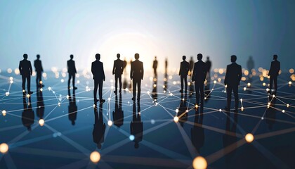 Silhouette figures network