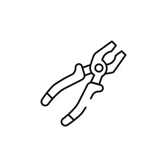 Pliers icon design with white background stock illustration