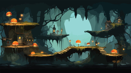 Enchanted Jungle Level Background