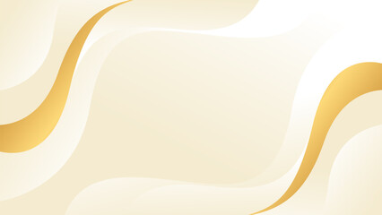 Abstract beige and gold luxury background. Elegant wave modern wallpaper. Template banner background for beauty products, sales, ads, events, web and pages