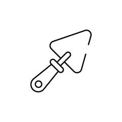 Trowel icon design with white background stock illustration