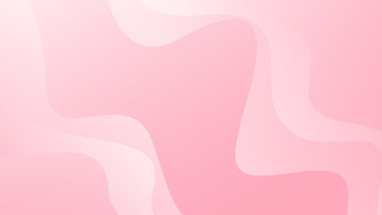 Abstract colorful pink curve background, pink beauty dynamic wallpaper with wave shapes. Template banner background for beauty products, sales, ads, pages, events, web, and others
