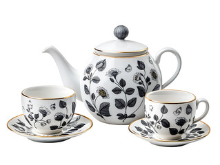 Elegant tea set display home kitchen product photography modern environment close-up view sophisticated design