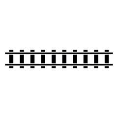Rail sign symbol vector flat icon