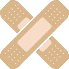 Band aid illustration on transparent background