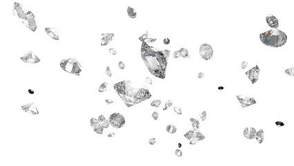 レンダリングされたダイアモンド　CG	