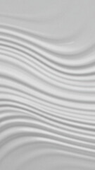 Abstract light gray background with wavy surface pattern and subtle shadows creating an undulating texture