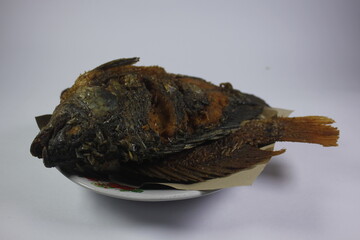 Fried tilapia is one of the processed foods made from tilapia