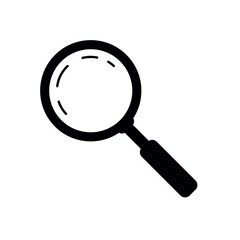 Magnifying glass icon, search symbol, vector illustration of a magnifier used for zooming in, focusing, or exploring content icon