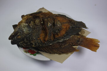 Fried tilapia is one of the processed foods made from tilapia