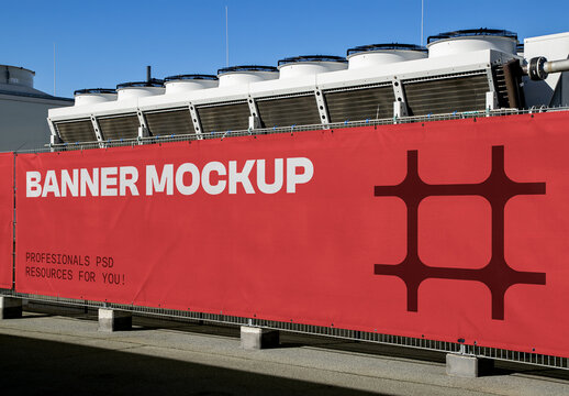Wide Construction Banner Mockups
