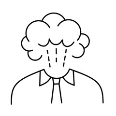 mood brain vector icon