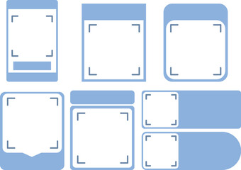 バーコード配置テンプレート素材