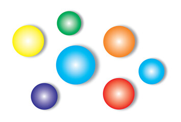 colorful round shape with transparent background