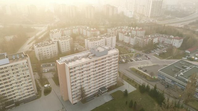 Communist-era housing in green city surroundings