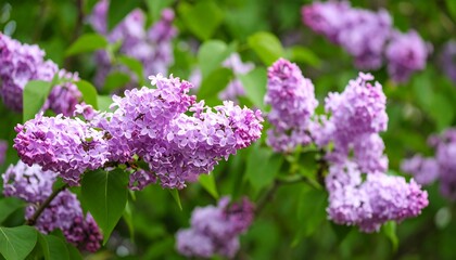 Obraz premium Vibrant lilac blossoms in spring