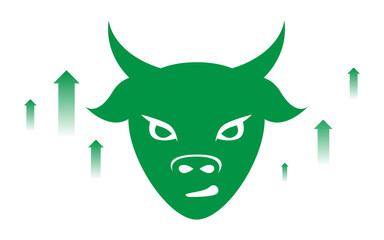 Bull Market Symbol Finance and Investment Illustration