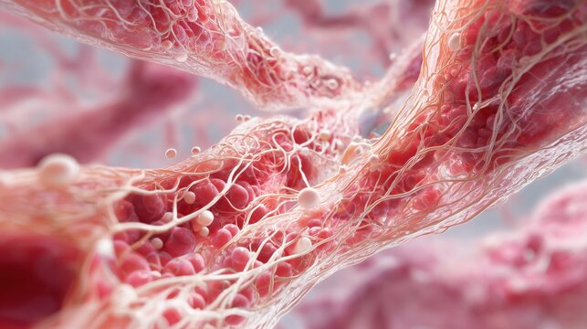 Psoriasis Awareness Month. medical illustration showing blood vessel changes in psoriatic lesions, capillary dilation and tortuosity, dermal papillae elongation