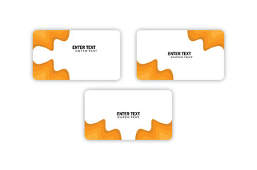 Abstract Orange Wave Business Card Template