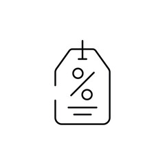 Discount icon design with white background stock illustration