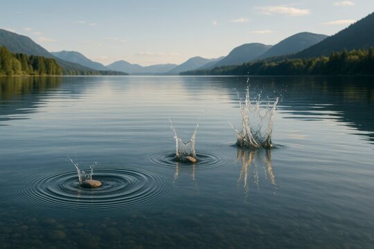 Skipping Stones &ndash; Childhood Moments and Gentle Ripples on Water