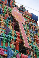  Renabali Murugan Temple, Hindu temple tower,Ramanathapuram, rameshwaram, madurai,tamilnadu, india, asia,
